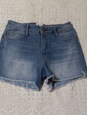 FRAYED Jeans High Rise Denim WOMEN'S SHORTS Sz.25